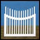 Illusions Vinyl Gate Styles - Victorian Picket Fence Gate